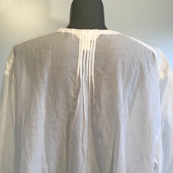 H&M White Lightweight Cotton Tunic  Size XL - Picture 7 of 12